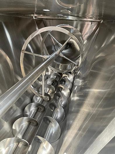 Used 330 cu ft/2500 Gallons Stainless Steel Sanitary Ribbon Blending Hoppers/Tanks