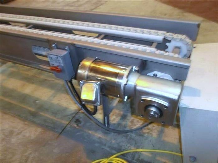 Used FABCO 18" x 108" 2 Lug Link Chain for Blocks or Boxes Stainless Steel Sanitary