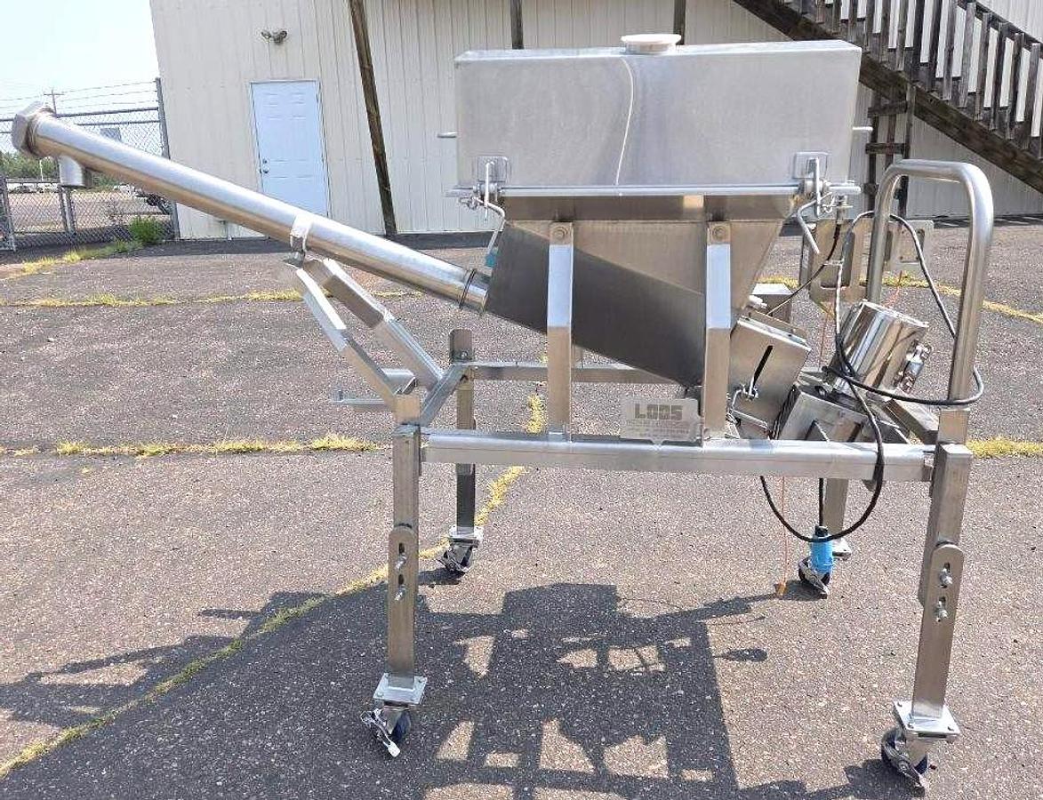 Used Loos Stainless Steel Sanitary 3 Inch Ingredient Feeder