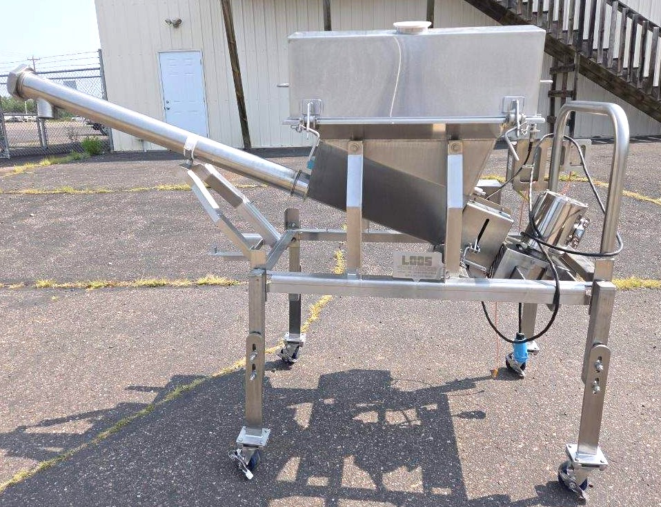 Used Loos Stainless Steel Sanitary 3 Inch Ingredient Feeder