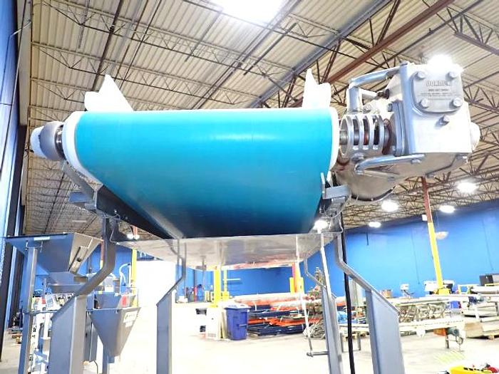 Used Dorner 14 Inch X 78 Inch Sanitary Blue Belt Conveyor