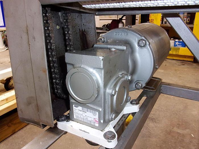 Used 20 Inch Wide X 38 Inch Long Intralox Incline Belt Conveyor Stainless Steel Sanitary