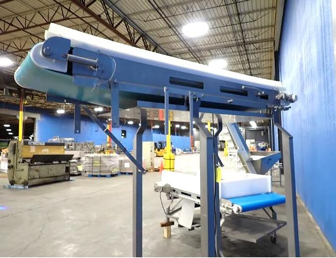 Used Dorner 14 Inch X 78 Inch Sanitary Blue Belt Conveyor