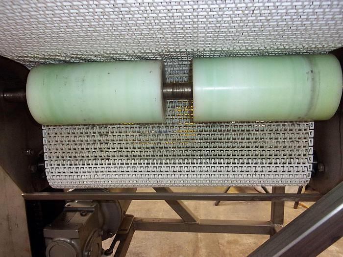 Used 20 Inch Wide X 38 Inch Long Intralox Incline Belt Conveyor Stainless Steel Sanitary