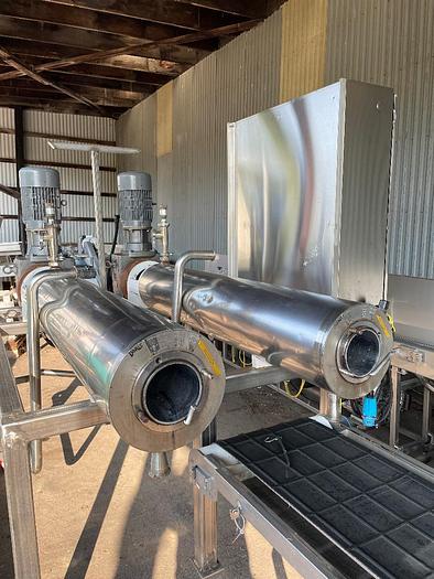 Used Chemetron Twin Tube Votator 6 X 72 Stainless Steel Sanitary