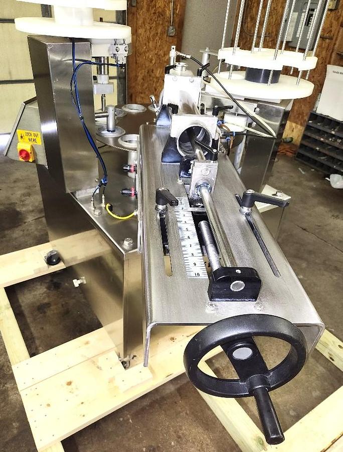 Used Quality Cup Model QC-32 12 Station Stainless Steel Sanitary Rotary Cup Filler