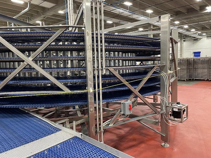 Used IJ White Stainless Steel Spiral Cooler Model 1-36-AL/SS-500-900