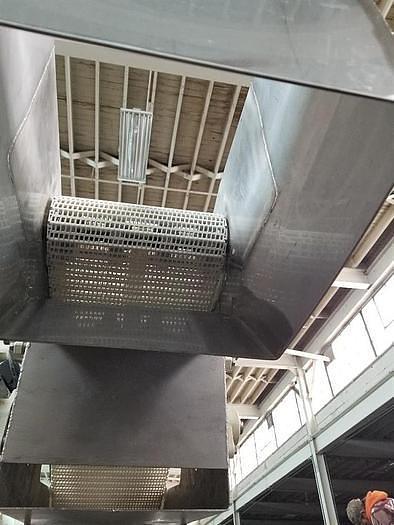 Used Marchant Schmidt 12 Inches Wide X 130 Inches Long Incline Cleated Intralox Belt Conveyor Stainless Steel Sanitary