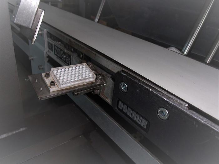 Used Dorner Inspection Conveyor 3 1/2 Inches Wide X 36 Inches Long with Markem 9840 Coder Stainless Steel