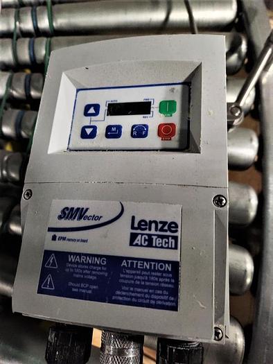 Used  15 1/2 Inch X 174 Inch Powered Roller Conveyor S Turn Variable Speed