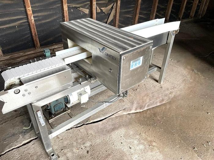Used Cintex Stainless Steel Metal Detector Model Autosearch II 4 Inch X 14 Inch Aparture Opening