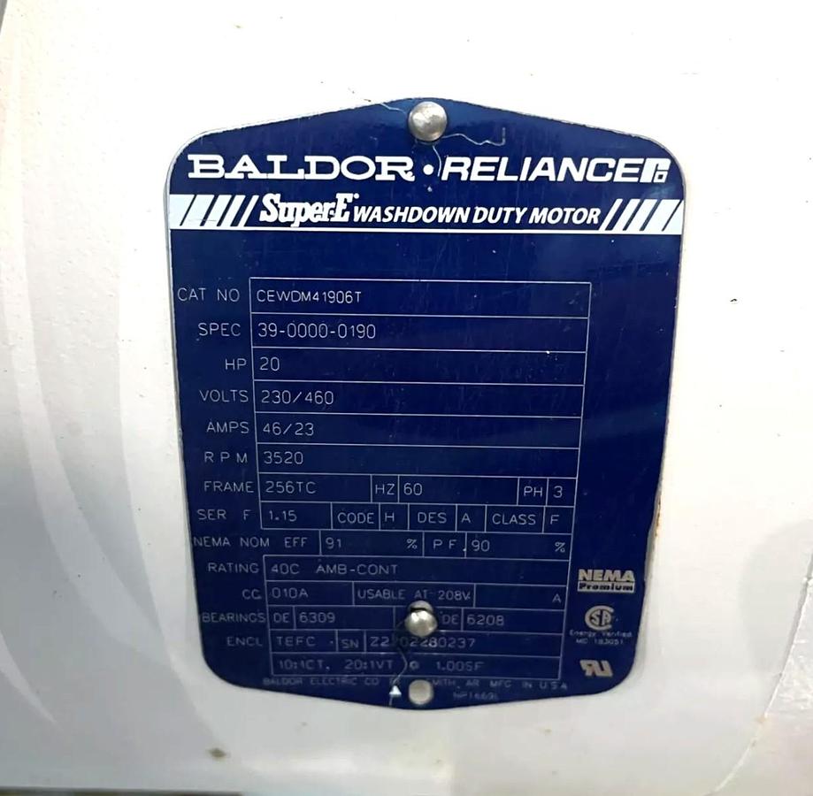 Used APV Crepaco Model R6R Stainless Steel Sanitary Positive Displacement Pump