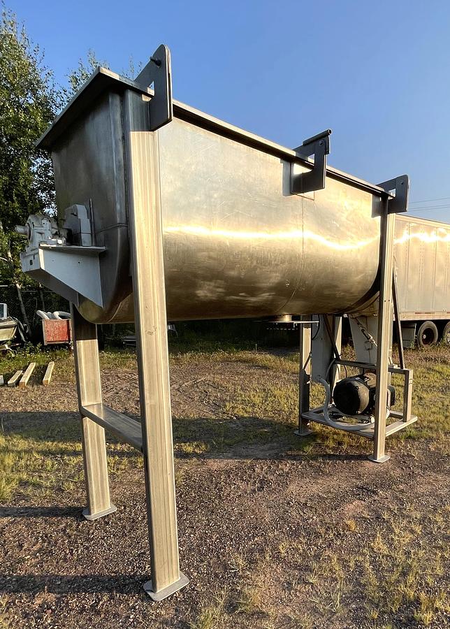 Used Strong Scott 60 Cu. Ft. Stainless Steel Sanitary Double Ribbon Blender