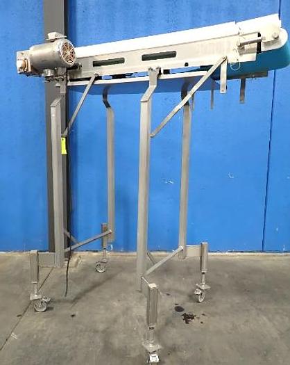 Used Dorner 14 Inch X 78 Inch Sanitary Blue Belt Conveyor