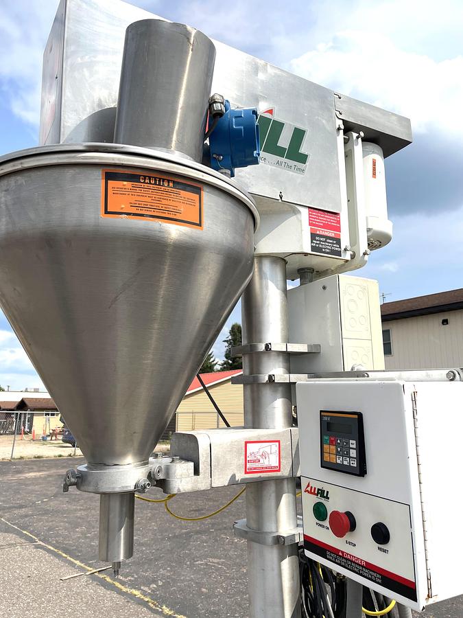 Used All Fill Model B350E Semi Automatic Auger Filler