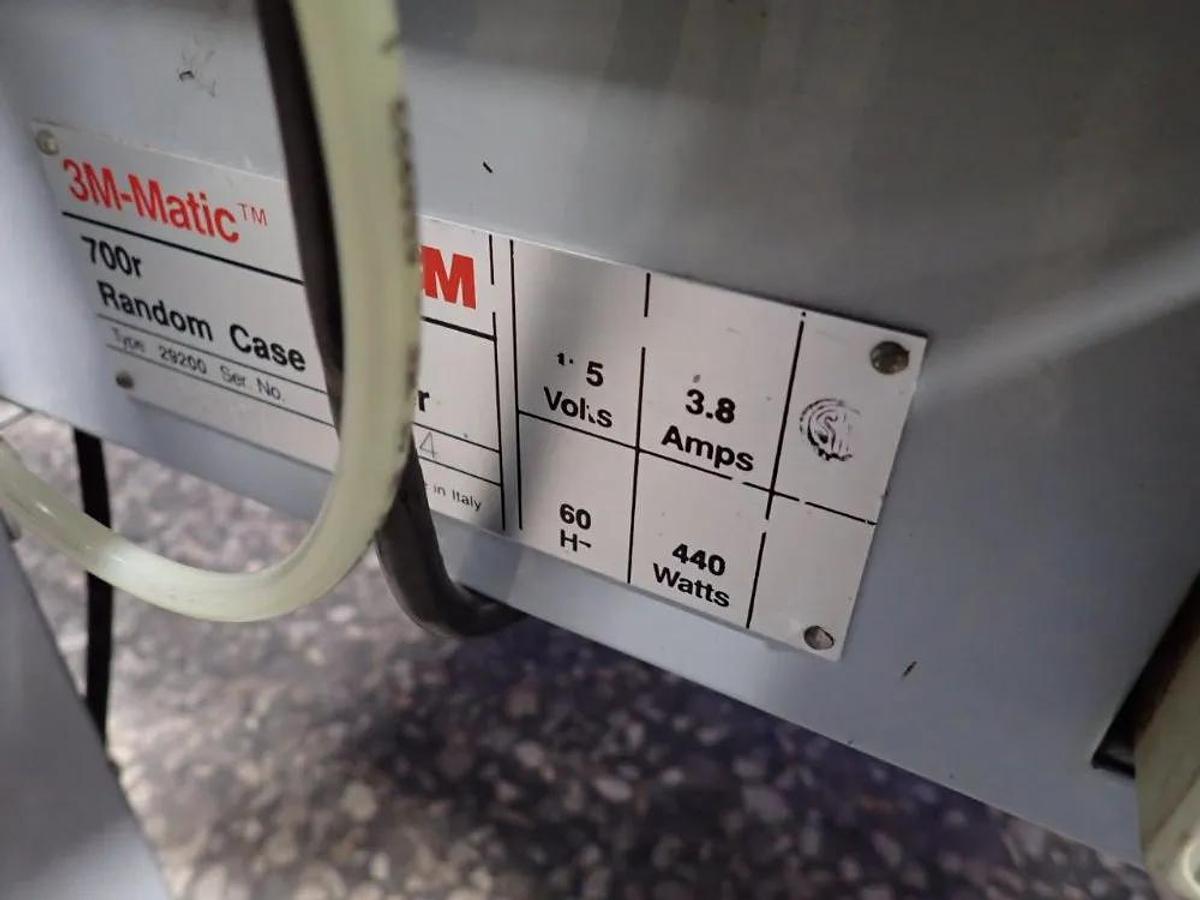 Used 3M-Matic™ 700r Semi-Automatic Random Case Sealer Top and Bottom