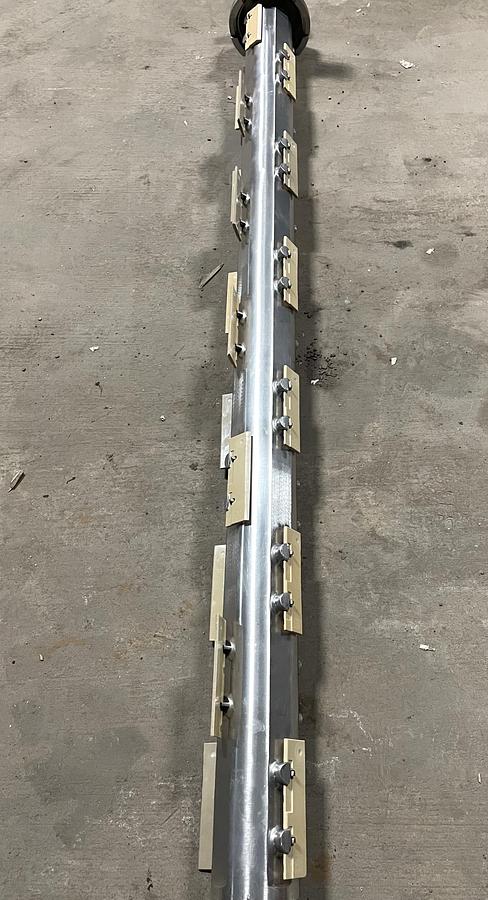 Used Cherry-Burrell Thermutator Model SPL672L Scraped Surface Heat Exchanger (6) Tube Thermutator