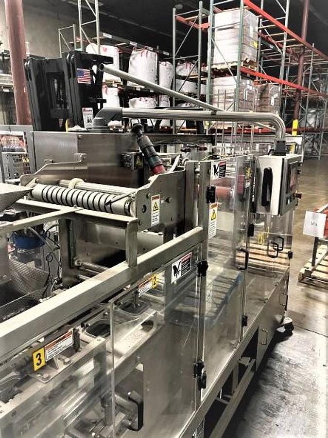 Used  Orics Model S-30 Dual Lane Automatic Cup/Tub/Bowl Filling Sealing Labeling System Complete 