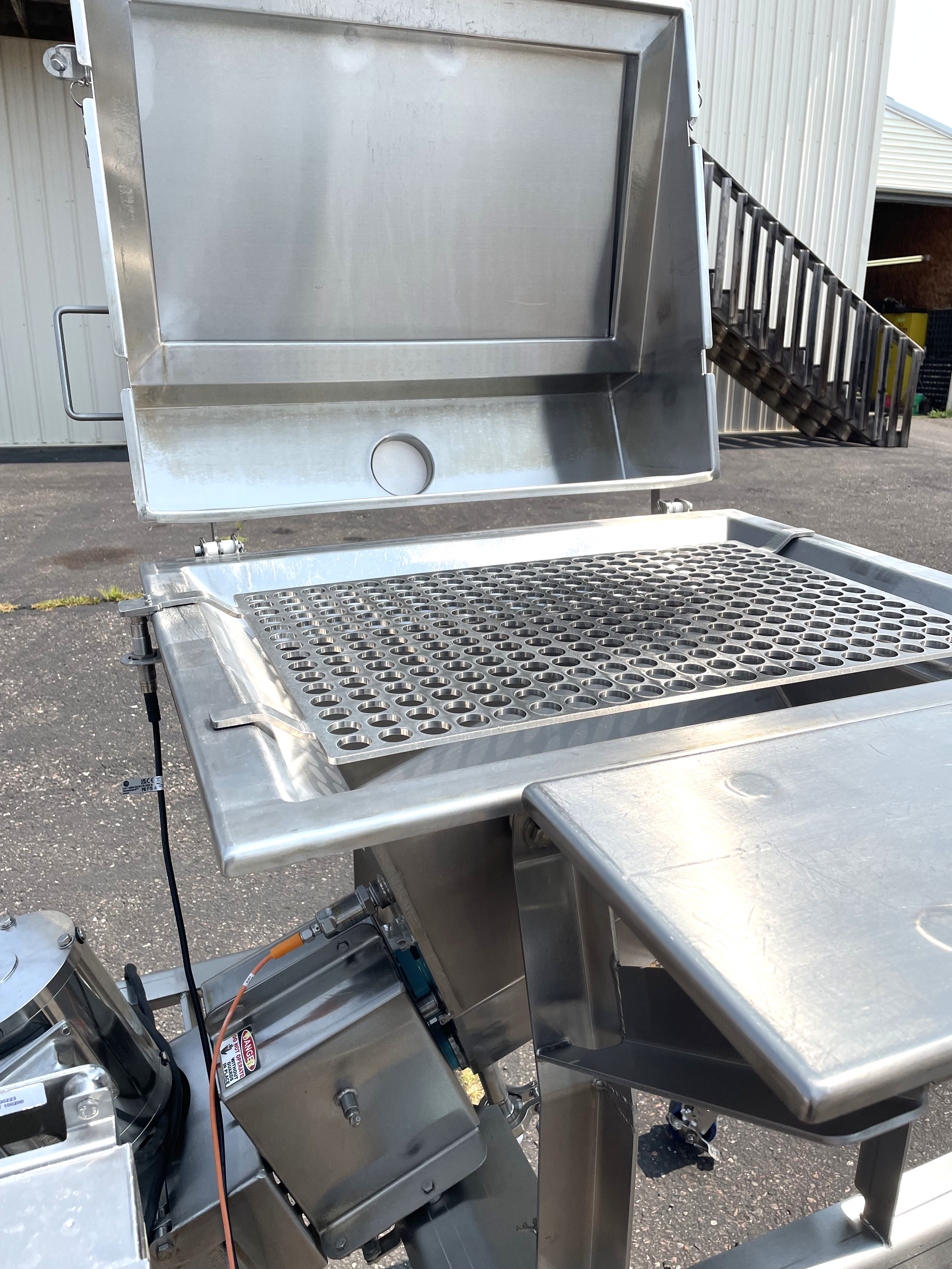 Used Loos Stainless Steel Sanitary 3 Inch Ingredient Feeder