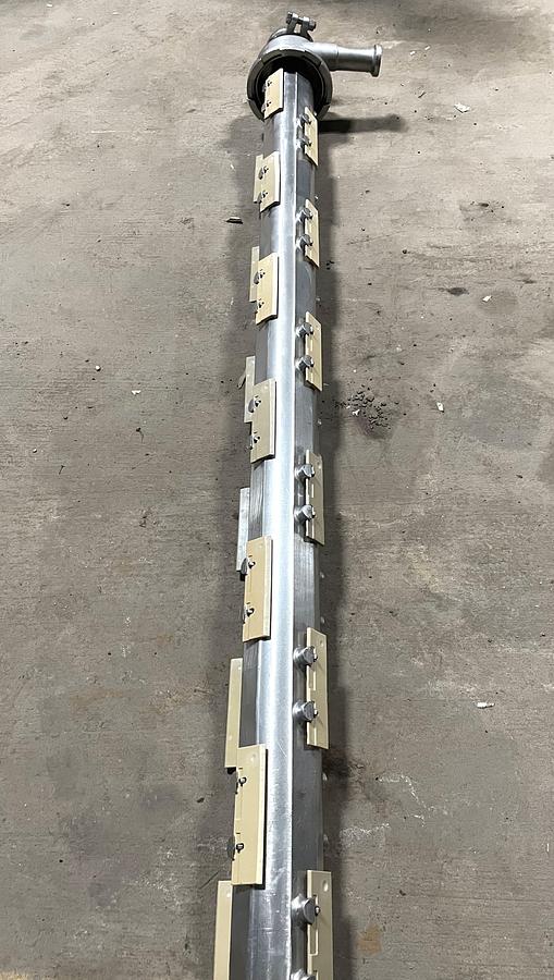 Used Cherry-Burrell Thermutator Model SPL672L Scraped Surface Heat Exchanger (6) Tube Thermutator