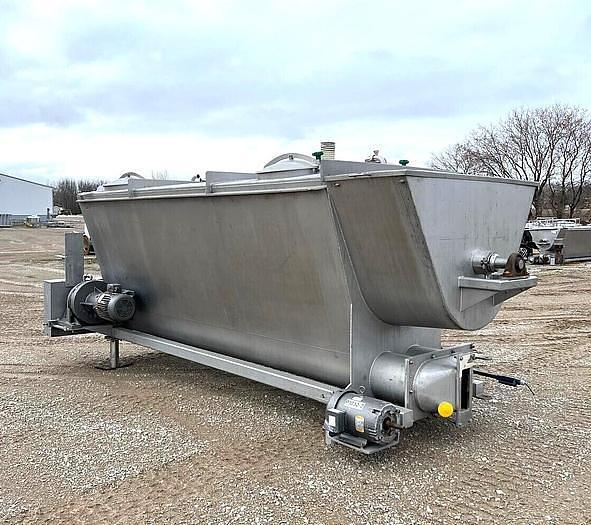 Used 330 cu ft/2500 Gallons Stainless Steel Sanitary Ribbon Blending Hoppers/Tanks