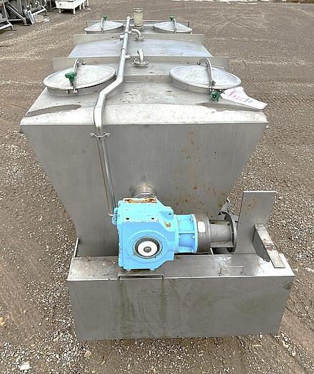 Used 330 cu ft/2500 Gallons Stainless Steel Sanitary Ribbon Blending Hoppers/Tanks