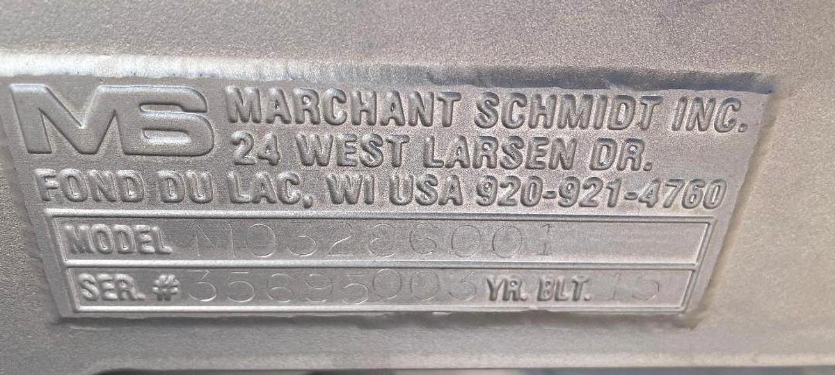 Used MARCHANT SCHMIDT STAINLESS STEEL SANITARY INCLINE SCREW FEEDERS 3 INCH