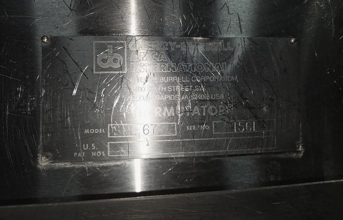 Used Cherry-Burrell Thermutator Model SPL672L Scraped Surface Heat Exchanger (6) Tube Thermutator