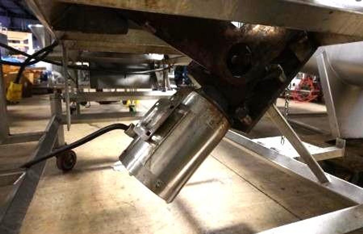 Used Stainless Steel Sanitary Rotary Seasoning Tumbler 30 Inches Dia X 84 Inches Long