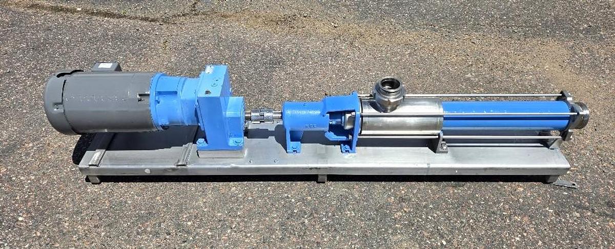 Used Seepex Moyno Pump Stainless Steel Sanitary 4 Inch