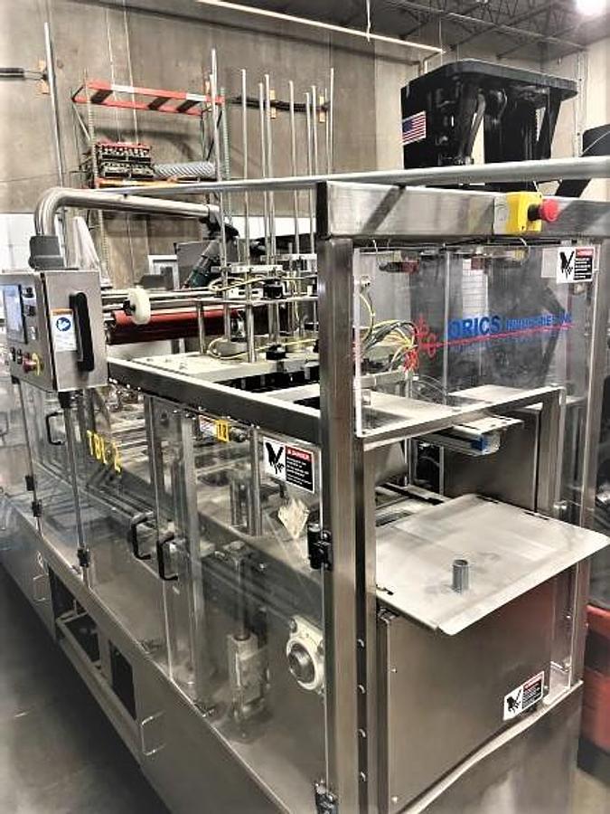 Used  Orics Model S-30 Dual Lane Automatic Cup/Tub/Bowl Filling Sealing Labeling System Complete 