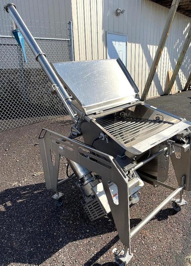 Used MARCHANT SCHMIDT STAINLESS STEEL SANITARY INCLINE SCREW FEEDERS 3 INCH