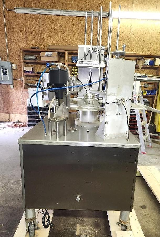 Used World Cup Filler Model 12-32 Rotary Cup Filler Lidder