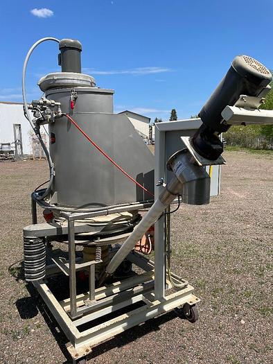 Used 2008 Kason Model KBDS30/316SS Stainless Steel Bag Break with 30" Screener and Screw Feeder