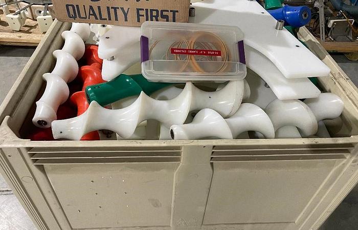 Used Cozzoli Model RFP-8 8 Head Rotary Filler with McBrady Model 200 Bottle Cleaner