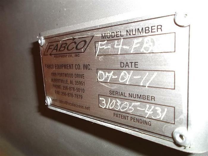 Used FABCO 18" x 108" 2 Lug Link Chain for Blocks or Boxes Stainless Steel Sanitary