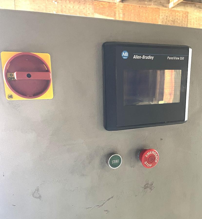 Used Stand Alone Hoffman Control Panel with Allen Bradley 550 Panelview