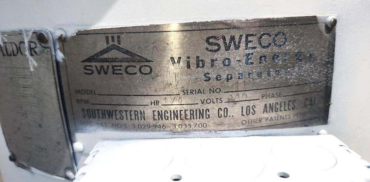 Used 18 Inch Sweco Screener Stainless Steel Double Deck