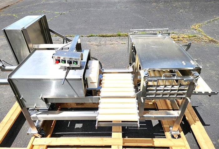 Used Loos 2-Way Stainless Steel Sanitary Cheese Cutting System Self Contained