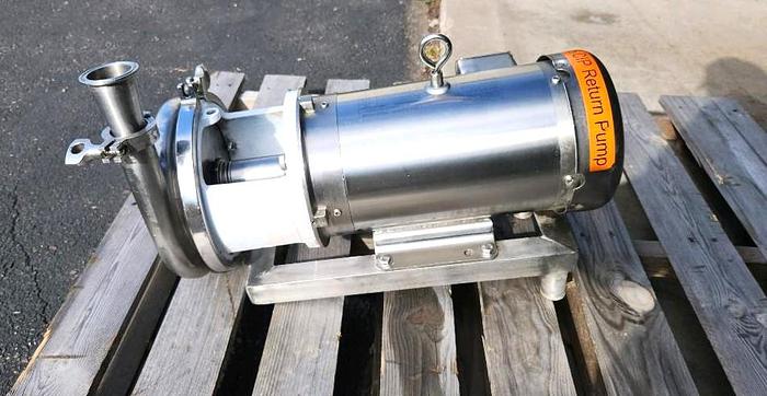 Used Tri Clover Stainless Steel Sanitary Centrifugal Pump 5 HP