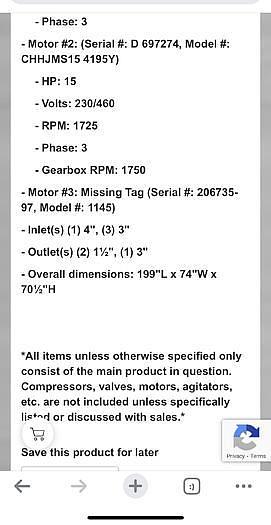 Used 330 cu ft/2500 Gallons Stainless Steel Sanitary Ribbon Blending Hoppers/Tanks