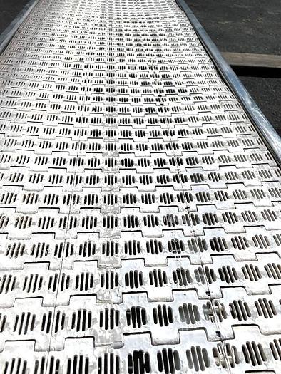 Used Stainless Steel Dewatering Conveyor 20 Inches Wide X 96 Inches Long