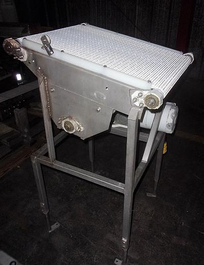 Used 20 Inch Wide X 27 Inch Long Intralox Belt Conveyor Stainless Steel Sanitary