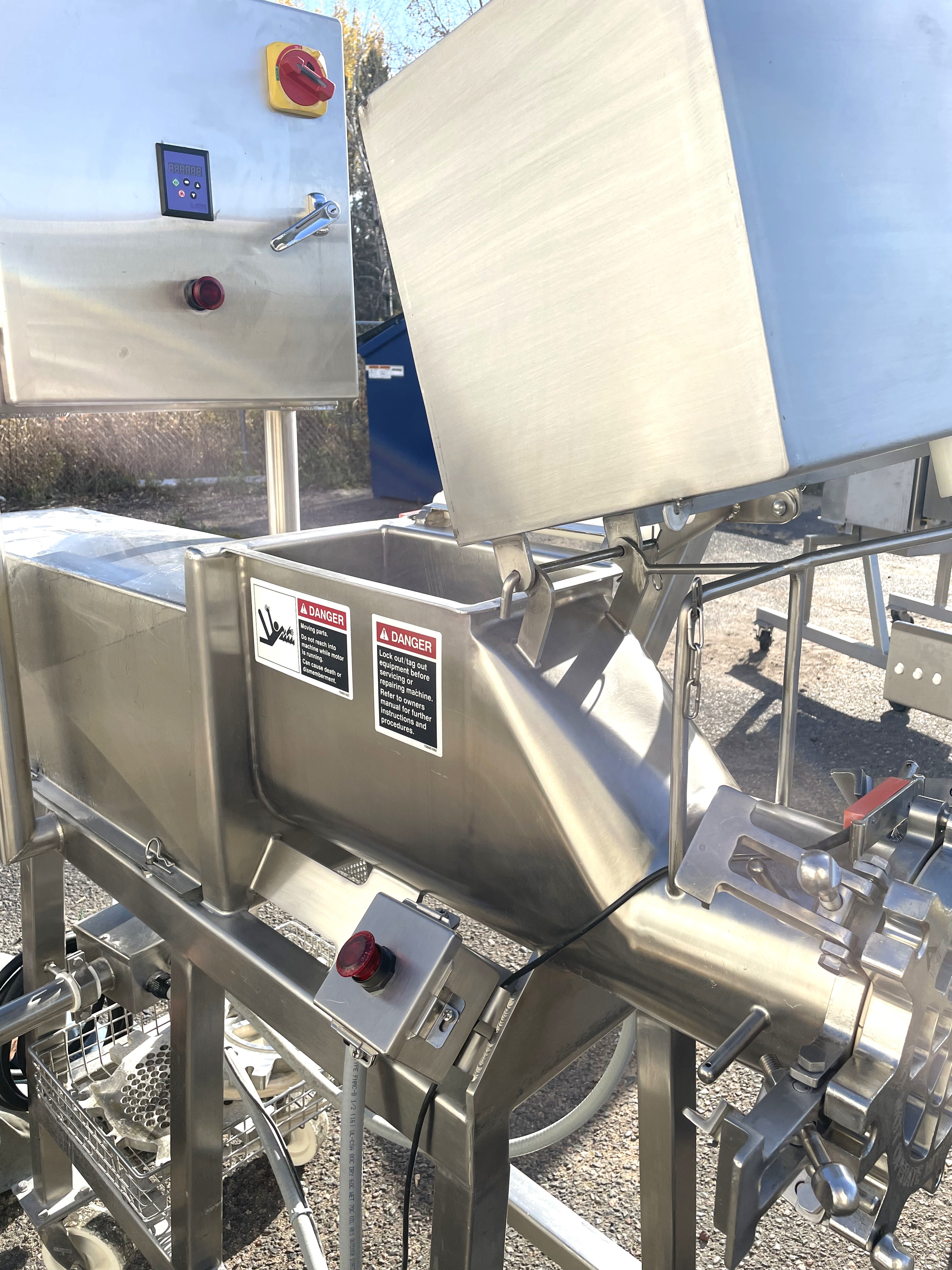 Used Koss Model 8GS Stainless Steel Sanitary Cheese Grinder