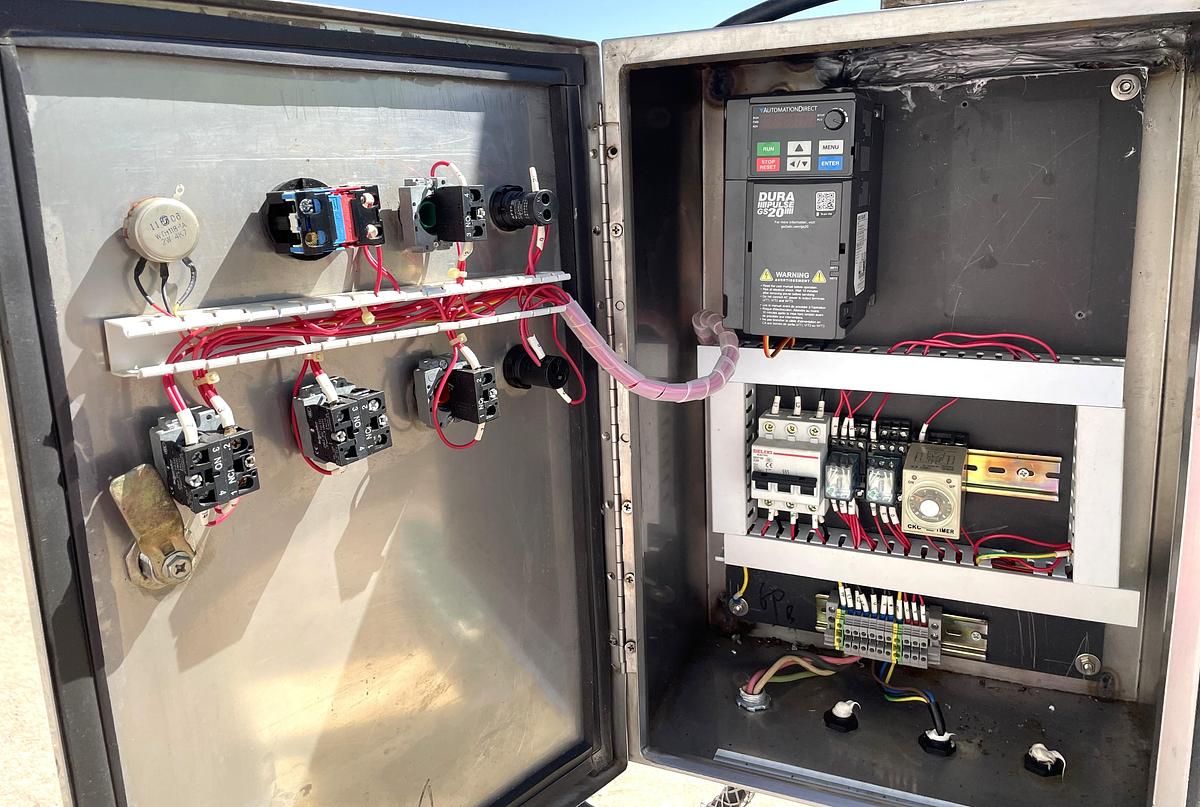 Used Z Flow Sanitary Incline Cleated Blue Belt Conveyor 12 Inches Wide X 94 Inches High