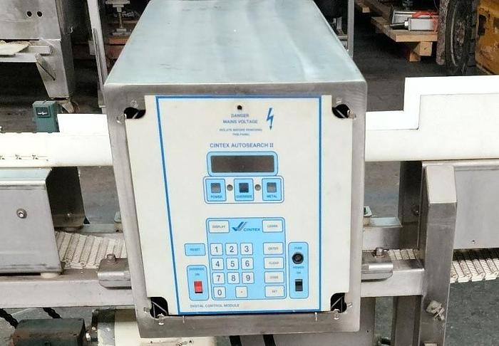 Used Cintex Stainless Steel Metal Detector Model Autosearch II 4 Inch X 14 Inch Aparture Opening