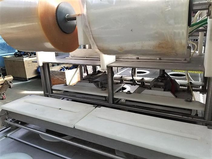 Used PMR Model 1300 Dual Lane Continuous Container Filler Sealer Lidder Stainless Steel Sanitary