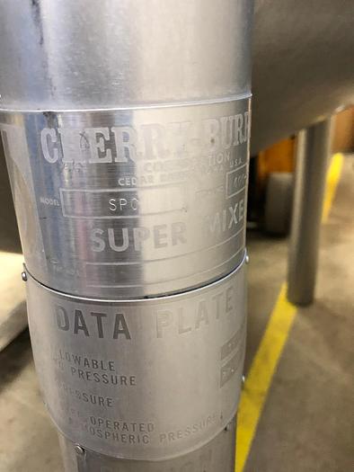 Used Cherry Burrell 400 Gallon Dual Motion Scrape Agitated Super Mixer Blending Tank