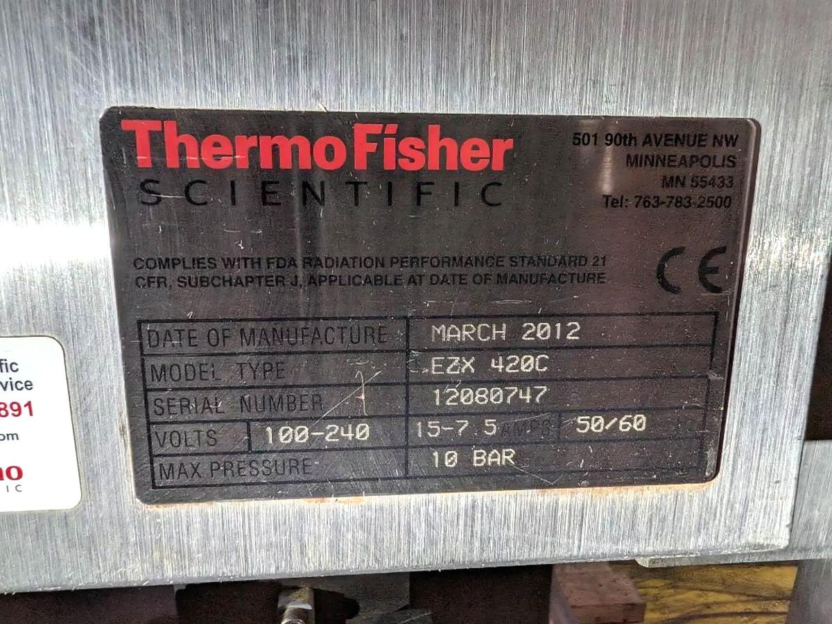 Used Thermo Fisher Scientific X Ray Detector Model EZX420C 14 X 7 Inch Aperture