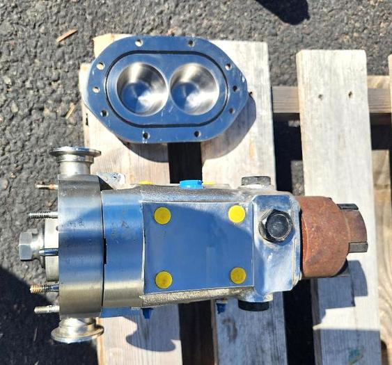 Used Waukesha SPX Stainless Steel Sanitary Positive Displacement Pump Model 015U2